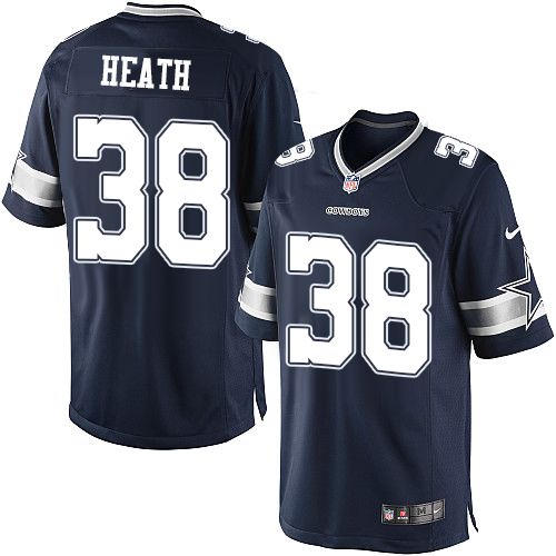 Men's Limited Jeff Heath Nike Jersey Navy Blue Home - #38 NFL Dallas Cowboys